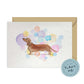 Dachshund Dog Splash Card