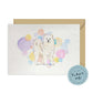 Samoyed Dog Splash Card