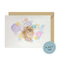 Pomeranian Dog Splash Card