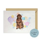 Newfoundland Dog Splash Card