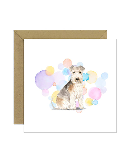 Lakeland Terrier Dog Splash Card