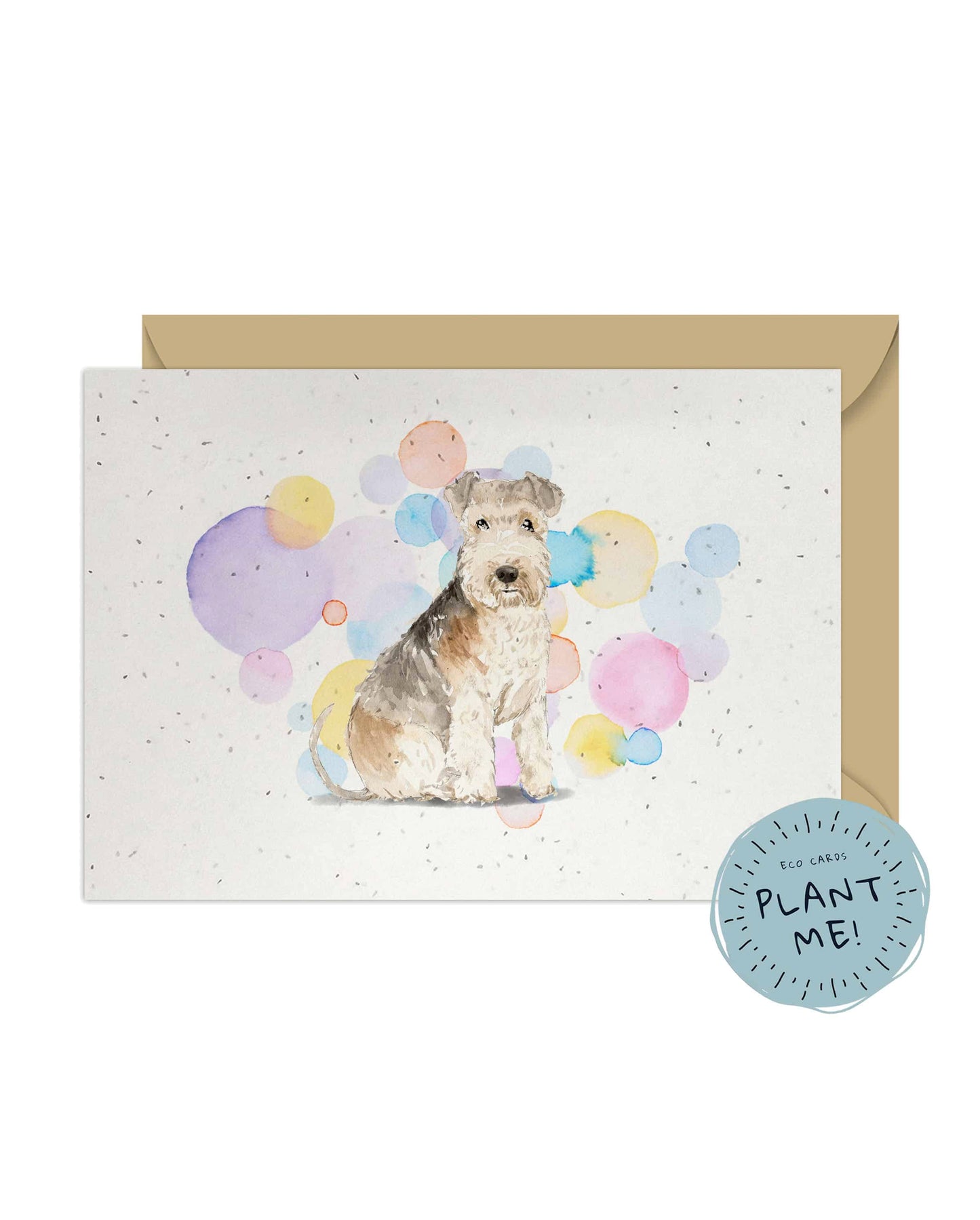 Lakeland Terrier Dog Splash Card