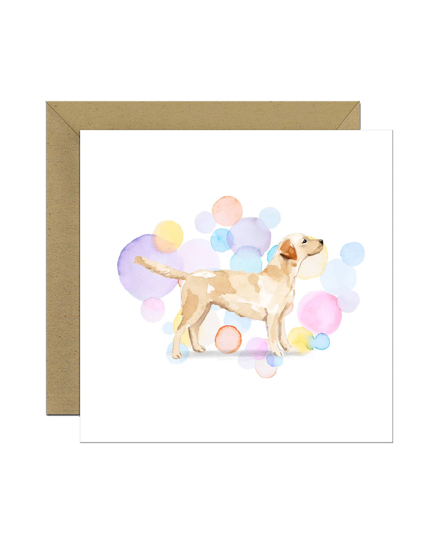 Labrador Retriever Dog Splash Card