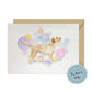 Labrador Retriever Dog Splash Card