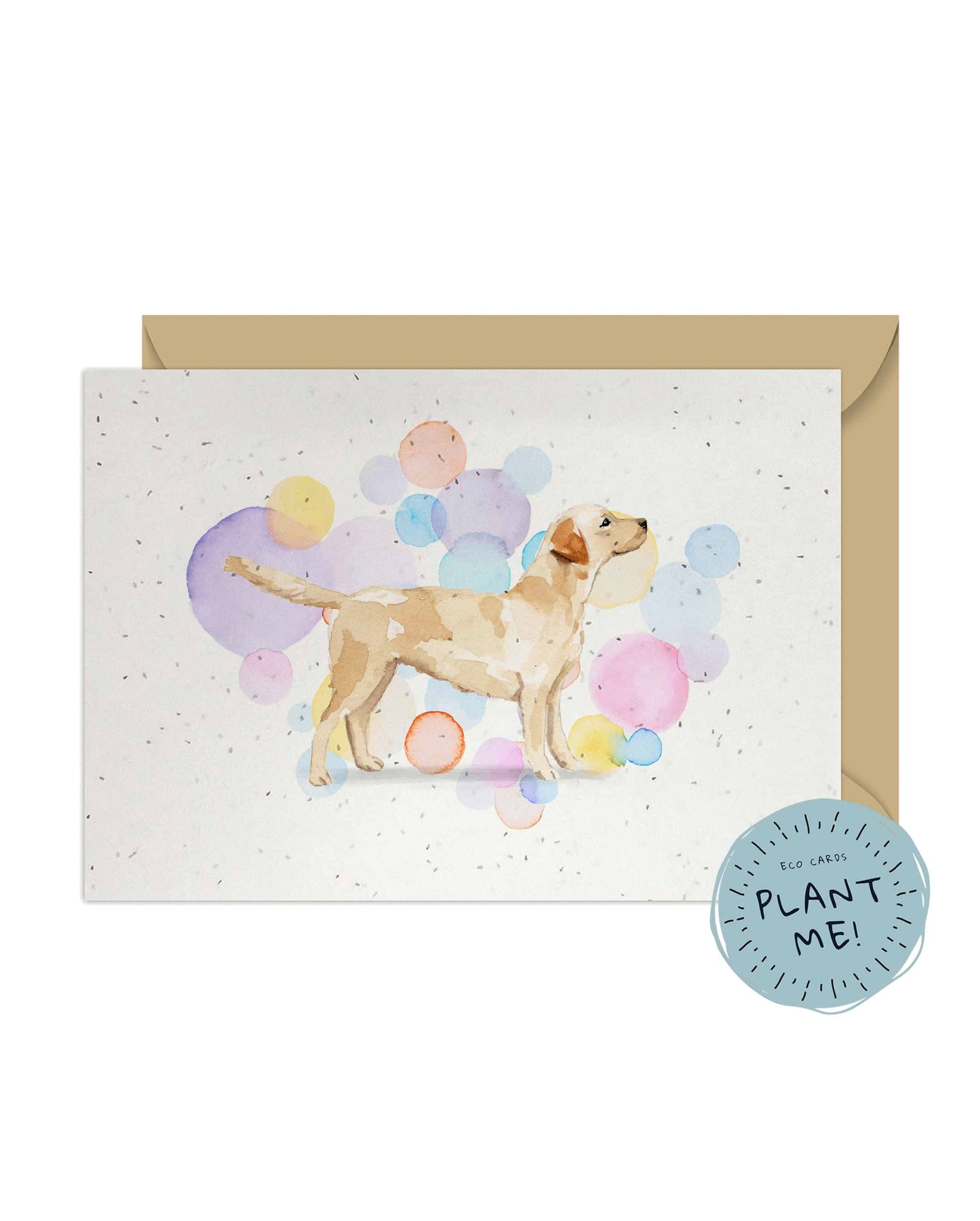 Labrador Retriever Dog Splash Card