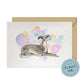 Italian Greyhound Dog Splash Card