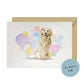 Golden Retriever Dog Splash Card