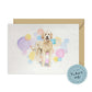 Golden Doodle Dog Splash Card