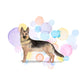 German Shepherd Dog Splash Card