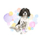 English Springer Spaniel Dog Splash Card