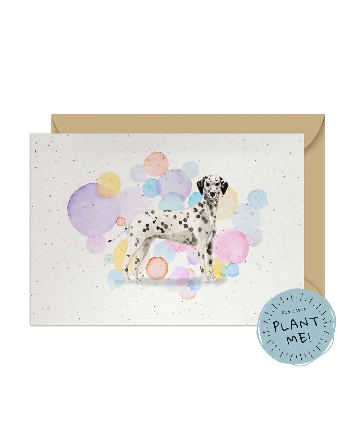 Dalmatian Dog Splash Card