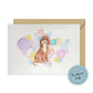 Cavapoo Dog Splash Card