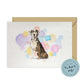 Catahoula Leopard Dog Splash Card