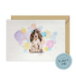 Brown Cocker Spaniel Dog Splash Card