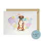 Boxer Dog Splash Card