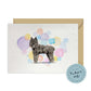 Bouvier des Flandres Dog Splash Card