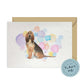 Bloodhound Dog Splash Card