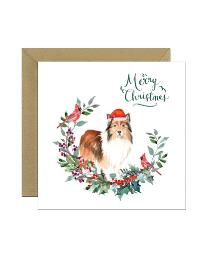 Shetland Sheepdog Christmas Card