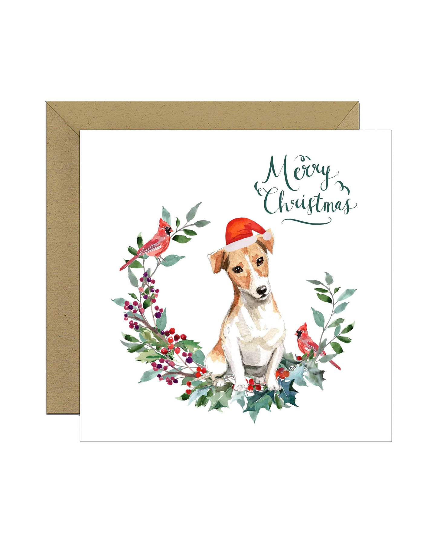 Jack Russell Dog Christmas Card