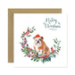 English Bulldog Dog Christmas Card