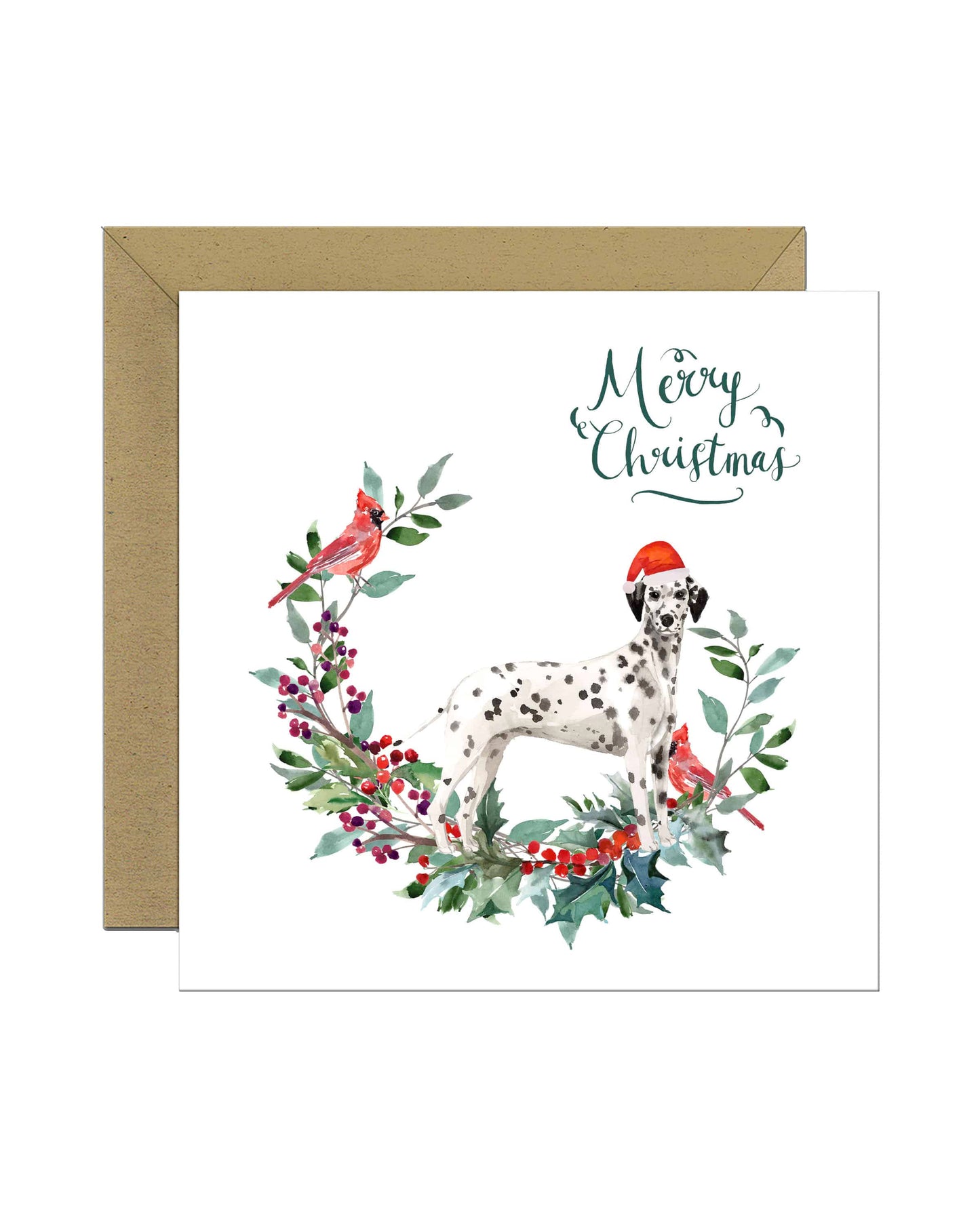 Dalmatian Dog Christmas Card