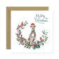 Irish Wolfhound Dog Christmas Card