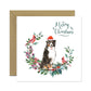 Bernese Mountain Dog Christmas Card