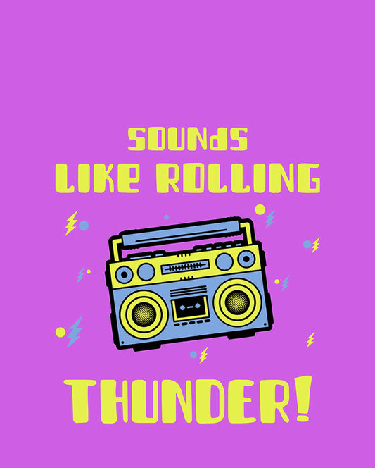 Sounds Like Rolling Thunder iPhone Case