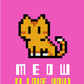 8 Bit Meow iPhone Case