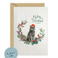 British Shorthair Cat Christmas Card