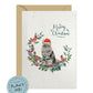 Maine Coon Cat Christmas Card