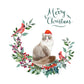 Siberian Cat Christmas Card