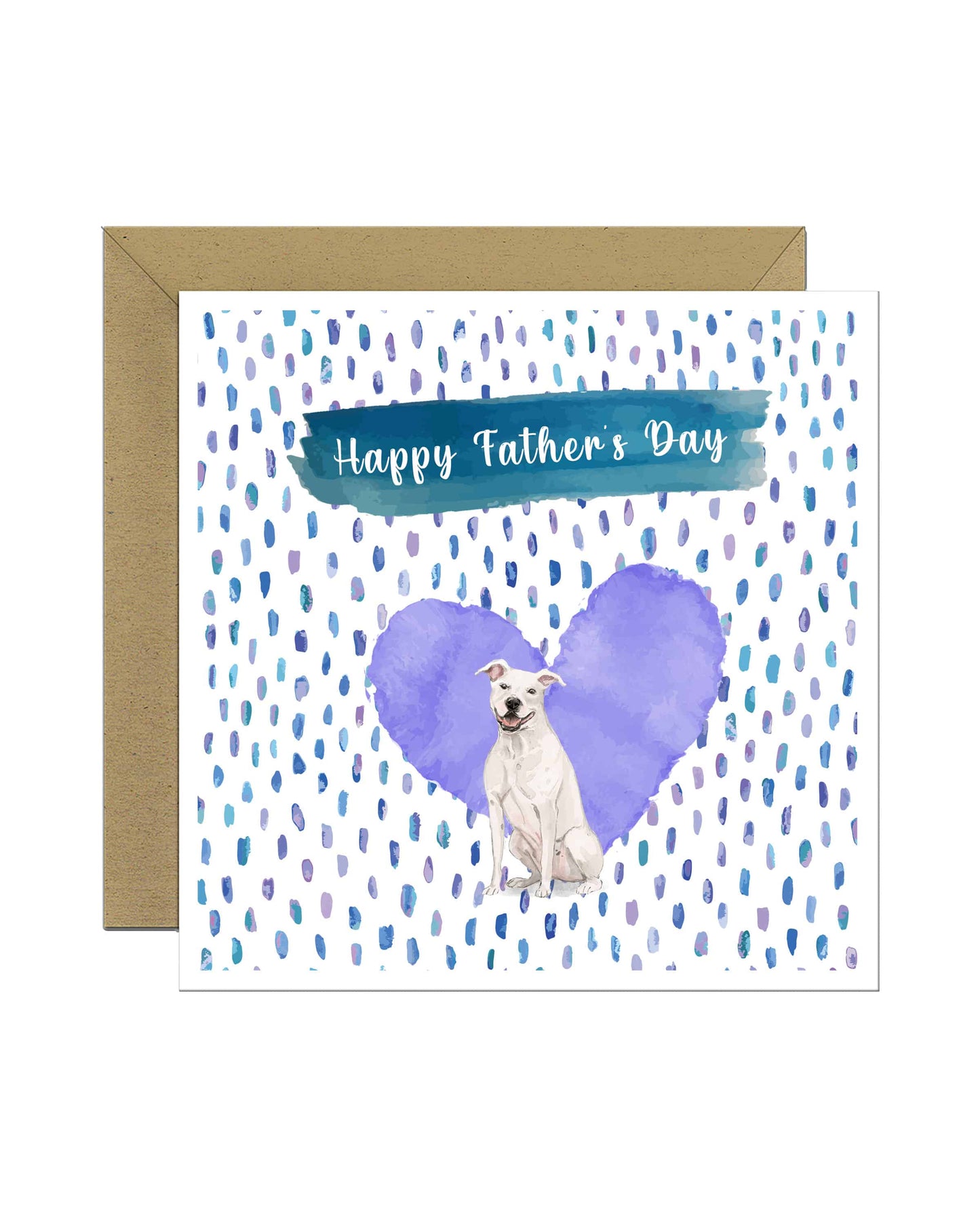 American Terrier Dog v2 Father's Day Card