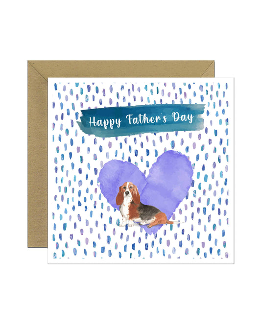 Basset Hound Dog Father's Day Card