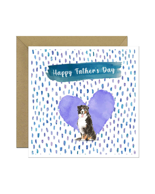 Bernese Mountain Dog Father's Day Card