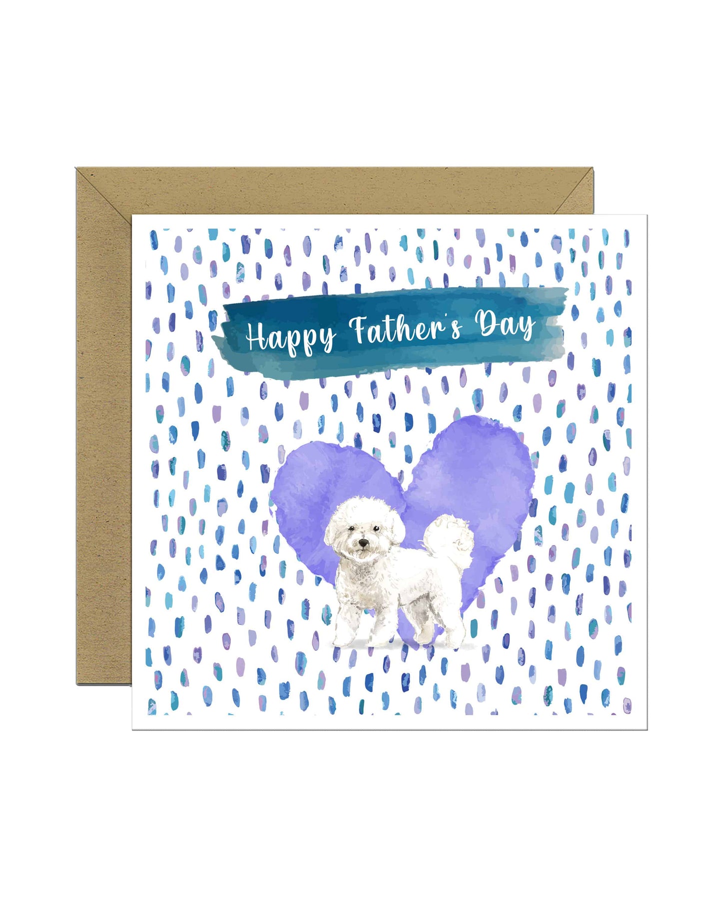 Bichon Frise Dog Father's Day Card