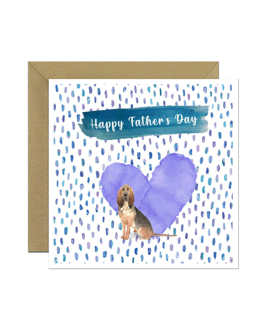 BloodHound Dog Father's Day Card