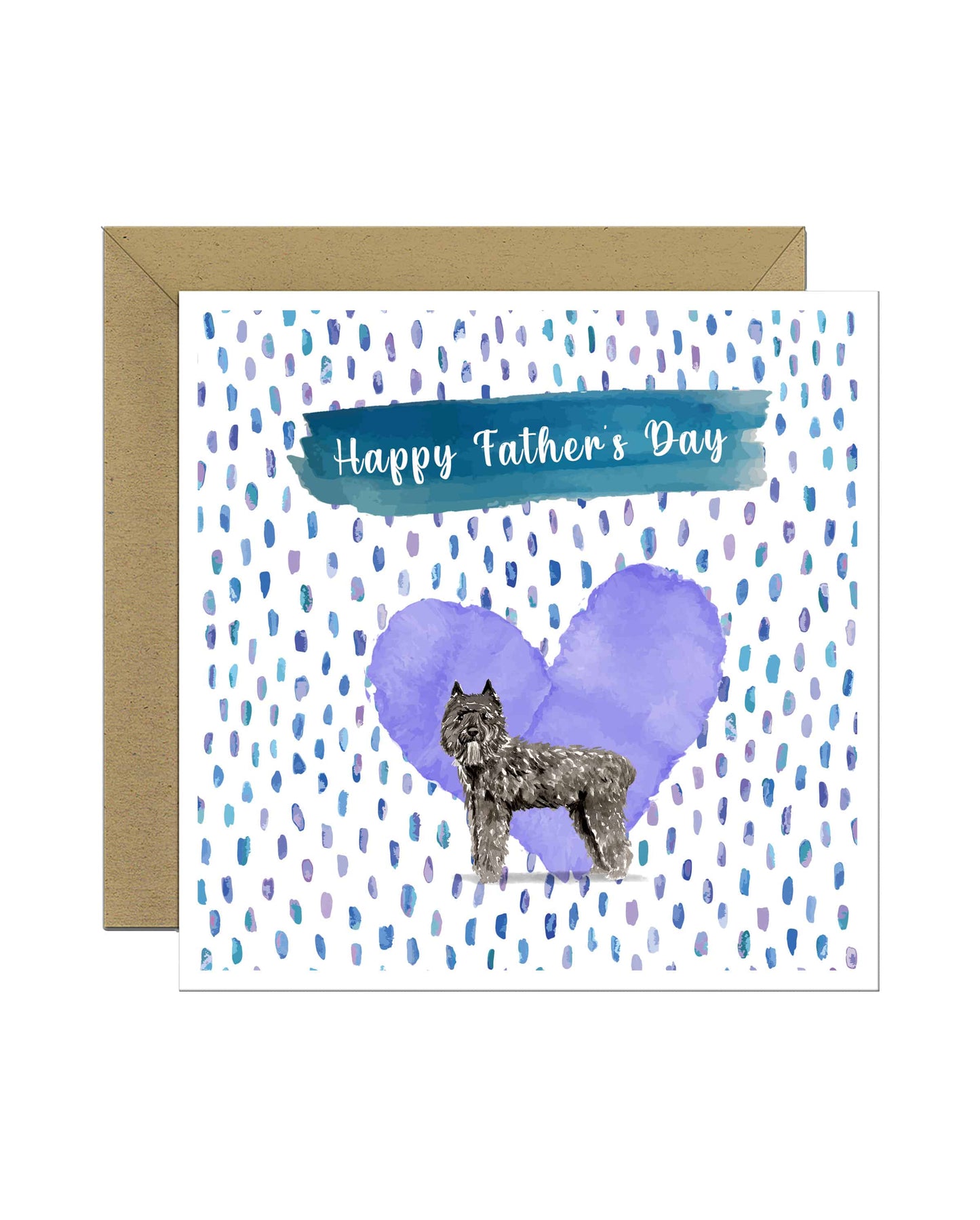 Bouvier des Flandres Dog Father's Day Card