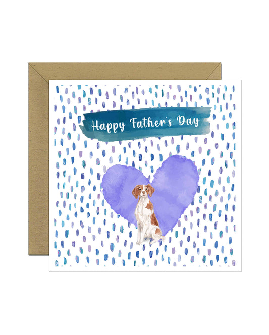 Brittany Dog Father's Day Card