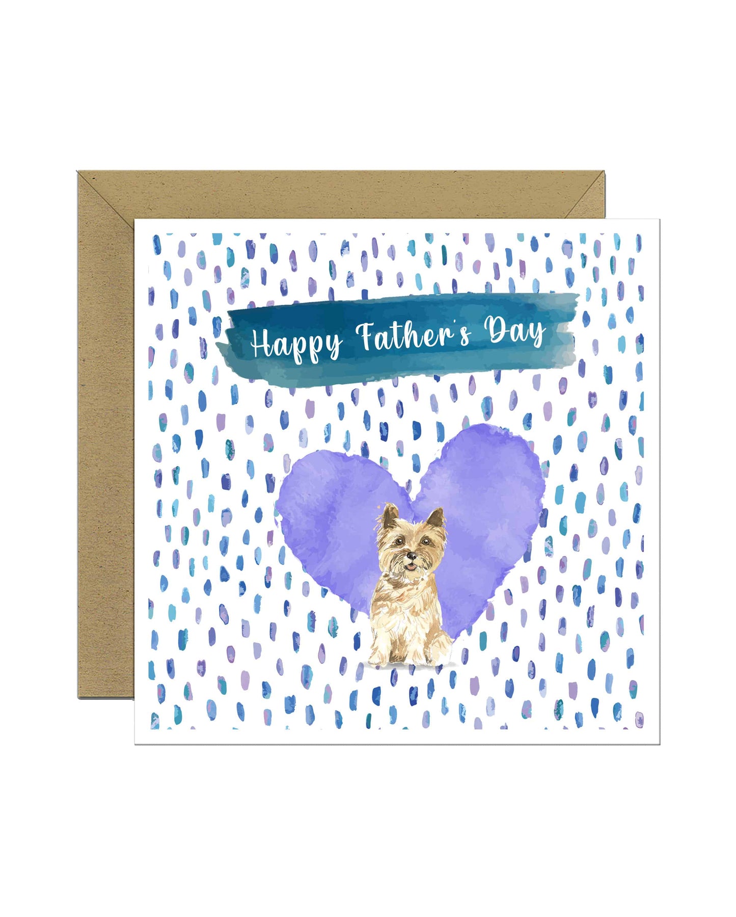 Cairn Terrier Dog Father's Day Card