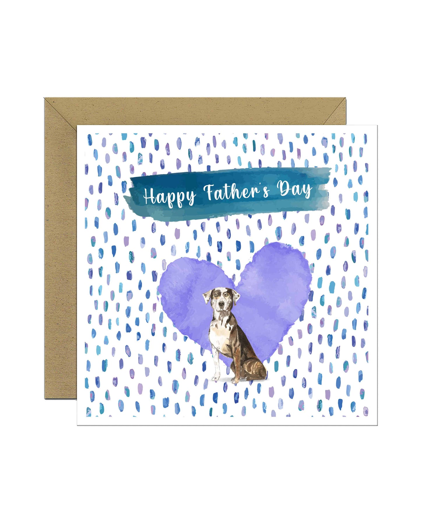 Catahoula Leopard Dog Father's Day Card