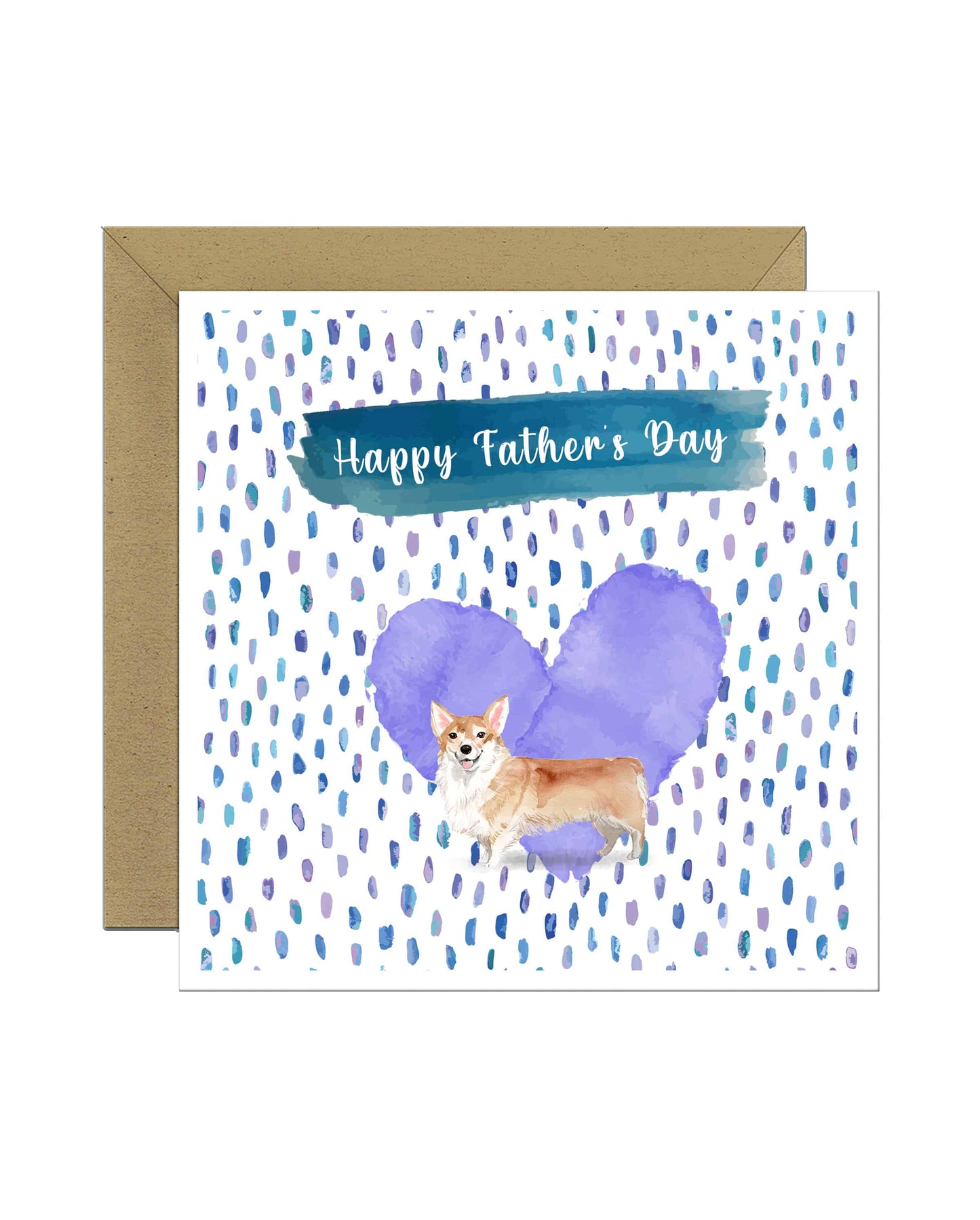 Corgi Dog Father's Day Card