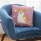 Corgi Rose Premium Cushion