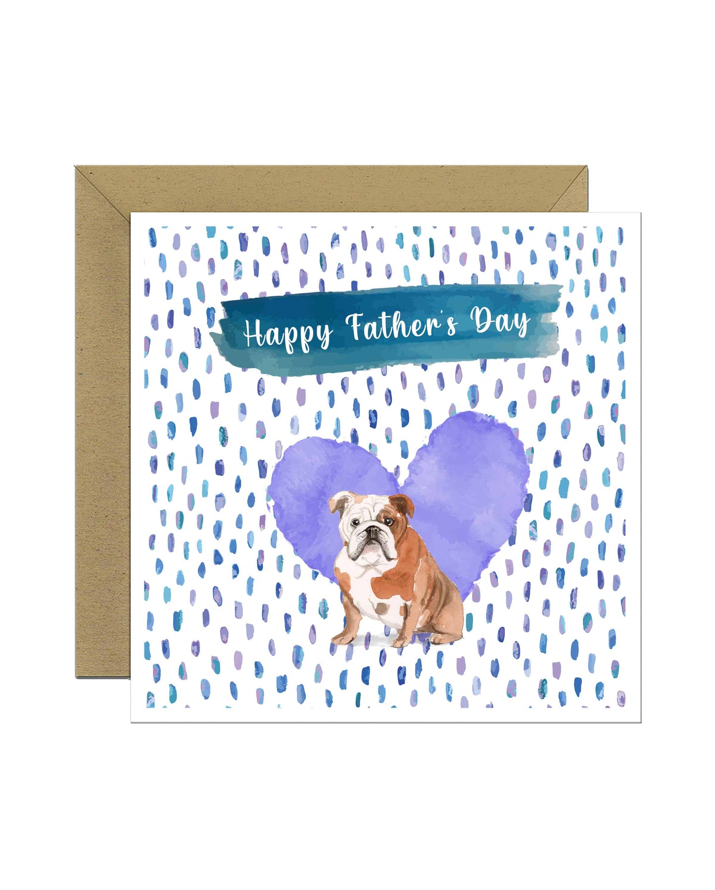 English Bulldog Father's Day Card