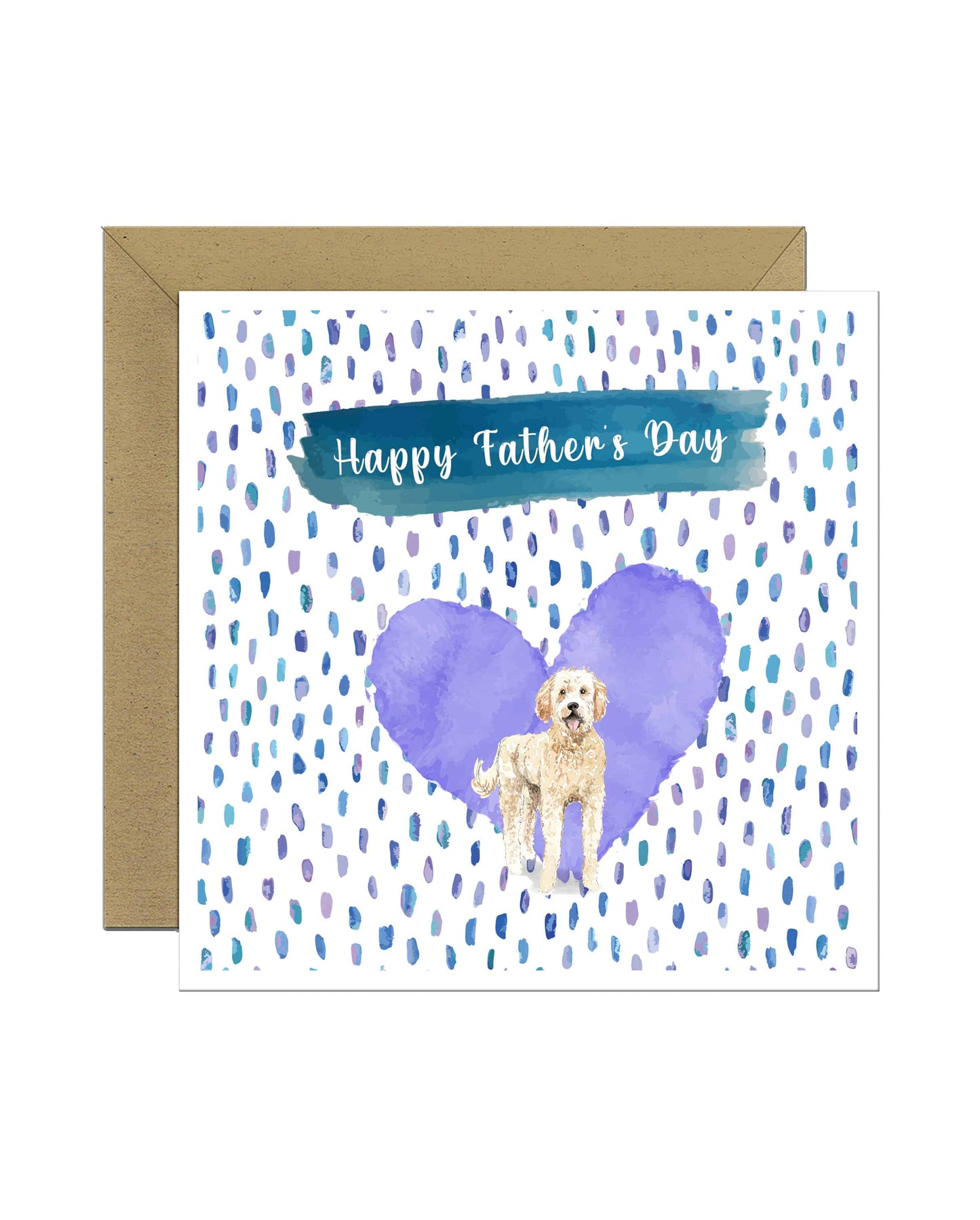 Golden Doodle Dog Father's Day Card