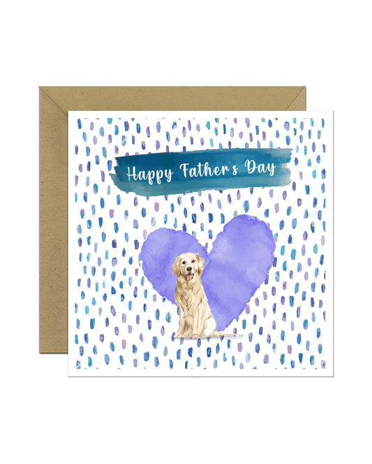 Golden Retriever Dog Father's Day Card