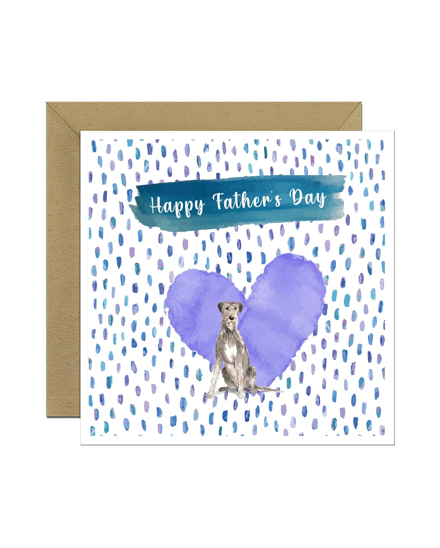 Irish Wolf Hound Dog Father's Day Card