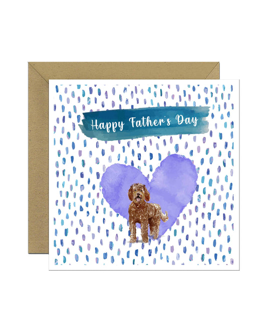 Labradoodle Dog Father's Day Card