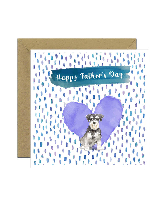 Miniature Schnauzer Dog Father's Day Card