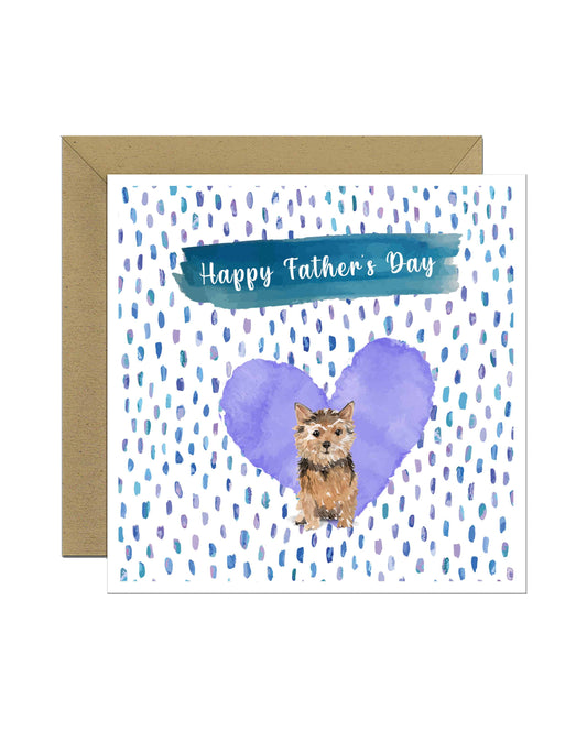 Norfolk Terrier Dog Father's Day Card